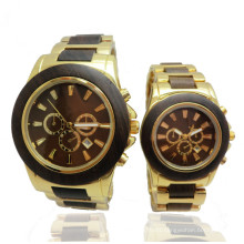 Hlw044 OEM Men′s and Women′s Wooden Watch Bamboo Watch High Quality Wrist Watch